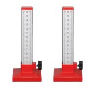 Ujjdwiurgh 2PC Woodworking Equal Height Ruler Positioning Horizontal Elevation Ruler Double-Sided Scale Ceramic Tile Special Tool A