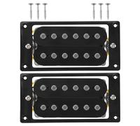 Ujjdwiurgh 2PCs(1 set) Black Humbucker Double Coil Electric Guitar Pickups + Frame Screw