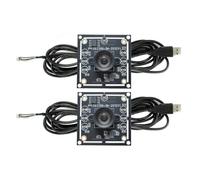 Ujjdwiurgh 2PCS 100 Degree Camera Module 1MP OV9732 1280X720 USB Free Driver Manual Focus, with 2 Meter Cable for Winxp/7/8/10