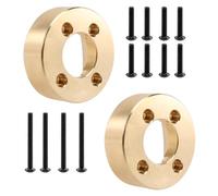 Ujjdwiurgh 2Pcs 110G Brass Counterweight Balance Weight for CR3.4 KHAMBA CR1.8 Yucatan RC Crawler Car Upgrade Parts