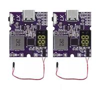 Ujjdwiurgh 2pcs 22.5W Power Bank Bidirectional Fast Charging Mobile Power Module Circuit Board with Type-C USB Suppor PD/QC3.0 2.0
