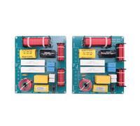 Ujjdwiurgh 2PCS 300W 3 Way Treble Medium Speaker Frequency Divider Crossover Filter