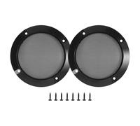 Ujjdwiurgh 2Pcs 4 Inch Speaker Speaker Grille Speaker Replaceable Round Speaker Protection Grille