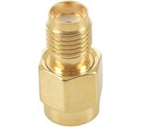 Ujjdwiurgh 2PCS coaxial coax adapter SMA female to RP-SMA male