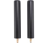 Ujjdwiurgh 2PCS Cue Stick Extender 6inch Billiards Pool Cue Extension for Billiard Cues Black