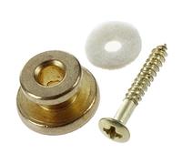 Ujjdwiurgh 2pcs Golden Strap Button w/Mounting Screw for Guitar Mandolin