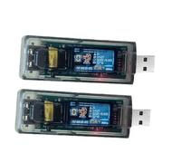 Ujjdwiurgh 2PCS NMMiner Miner 265KH/S USB Chain ESP32 Crypto Miner BTC Solo Lottery Miner Ammeter Tester USB-A Series Form Chain