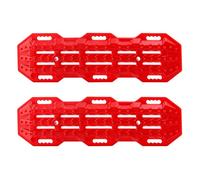 Ujjdwiurgh 2Pcs Plastic Sand Ladder Recovery Ramps Board for 1:10 RC Crawler SCX10 CC01-4 D90 MST,Red