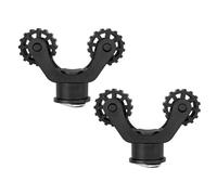 Ujjdwiurgh 2PCS Universal Kayak Paddles Holder Plastic Canoes Oar Holder Easy Installation Kayak Rail Fishing Rod Holder