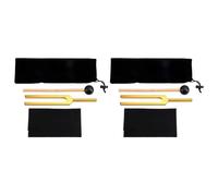 Ujjdwiurgh 2X 432 Hz Tuning Fork for Healing Sound Healing Therapy and Yoga 423hz Aluminum Alloy Tuning Fork Gold