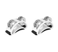 Ujjdwiurgh 2X Powerful Sound Foot Tambourine Adjustable Foot Tambourines with Musical Instrument for Performance Singing White