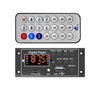 Ujjdwiurgh 2x20W 12V Wireless Bluetooth 5.3 MP3 Decoder Board Folder Switching USB TF USB MP3 AUX FM Radio Call MP3 Player Module