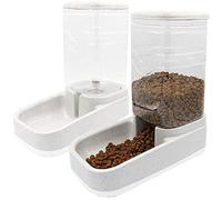 Ujjdwiurgh 3.8L Food and Water Dispenser Set Kit for Automatic Feeding Dog and Other Pets Suitable for Most Pet Dispensers