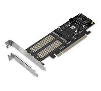 Ujjdwiurgh 3 in 1 NGFF and MSATA SSD Adapter Card,M.2 NVME to PCIE/M.2 SSD to III/MSATA to Adapter for 2280/2260