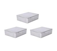 Ujjdwiurgh 3 Pc Guitar Effects Pedal Aluminum Stomp Box Enclosure for DIY Guitar Pedal Kit 1590BB