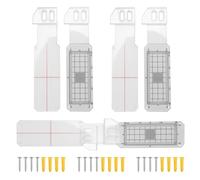 Ujjdwiurgh 3 Pcs Crack Monitoring Record, Acrylic Corner Tell-Tale Monitor,Tell-Tale Crack Monitoring Device,Measuring Instrument