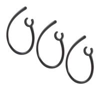 Ujjdwiurgh 3 Pcs Handfree 5.5Mm Hole Black Plastic Earhook for Bluetooth Earphone