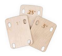 Ujjdwiurgh 3 Piece Guitar Neck Pad, Made of Solid Maple, Protective Guitar Neck Pad for Bolt-on Neck