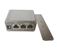 Ujjdwiurgh 3 Port MINI Gigabit POE Injector 20Vdc-36Vdc Input Mode A and B 24V Passive POE Max 60w Output POE Injector 30W