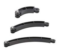 Ujjdwiurgh 3 Way Mount Helmet Arm Extension Curved Pole Selfie Stick for 9 8 7 6 5 4K Without Screw