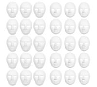 Ujjdwiurgh 30 Pack 2 Sizes Paper Mache Masks Create Artistic Craft Projects From Wall Decorations To Theater and Halloween Costumes