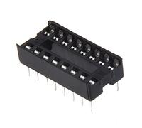 Ujjdwiurgh 30 Pcs 16 Pin 2.54mm DIP IC Socket Solder Type Adaptors
