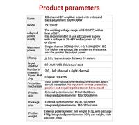 Ujjdwiurgh -3002T Bluetooth Digital Power Amplifier Board 300WX2 2.0 Channel Stereo HiFi Preamplifier TPA3225 Subwoofer Easy to Use A