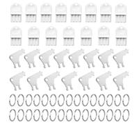 Ujjdwiurgh 30pcs Hand Towel Dispenser Key,Toilet Tissue Paper Key Plastic Holder Replacement with 30 Key Rings Parts