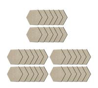 Ujjdwiurgh 36 Piece Hexagonal Acoustic Panel, 12x10x 0.4Inch, Stylish Acoustic Walls for Home and Office (Light Camel Color)