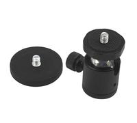 Ujjdwiurgh 360° Ballhead Magnetic Suction Bracket Base 1/4 Inch Screw Thread Hole Action Camera Holder Camera Photography Accessories