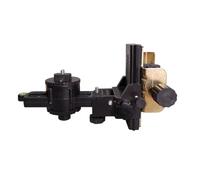 Ujjdwiurgh 360 Degree Rotating Steel Pipe Level Telescopic Rod Fine Adjustment Pan Tilt Lifting Rod Adjustable Pan Tilt,Iron Clip