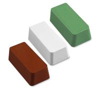 Ujjdwiurgh 3Pcs Buffing Polishing Compound Kit, Metal Polish 12 Oz - Red Jewelers Rouge, Green Stainless Steel Polishing Compound