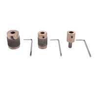 Ujjdwiurgh 3Pcs Grinder Head 1 Inch 3/4 Inch 1/4 Inch Brass Core Standard Grit Stained Glass Grinder Bit Head for Glass Stone