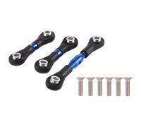 Ujjdwiurgh 3Pcs Metal Steering Rod Link Rod Tie Rod for TT-01 TT01 1/10 RC Car Upgrade Parts Accessories,Blue
