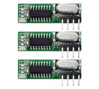 Ujjdwiurgh 3PCS Mhz Superheterodyne Receiver and Transmitter Module for Wireless Module Kit 433Mhz Remote Control