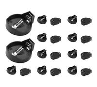 Ujjdwiurgh 3V CR2032 CR2025 button cell battery holder adapter black 20 pieces