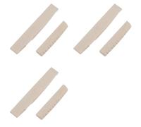 Ujjdwiurgh 3X 12 Strings Acoustic Guitar Bone Bridge Saddle Nut for Folk Guitar 49mm/76mm Guitar Replacement Parts