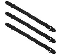 Ujjdwiurgh 3X Guitar Strap Ukulele Guitar Black Strap Belt Adjustable Nylon Ends for Guitars