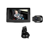 Ujjdwiurgh 4.3" Car for Baby Camera with HD Night Vision, Backseat Camera for Baby Featuring Wide View& Rotatable Display
