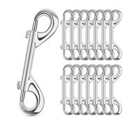 Ujjdwiurgh 4.7 Inch Double Ended Bolt Snaps Hooks 220lbs Load Capacity Zinc Alloy Buckles for Cats Dogs Horses Heavy 10 Pack