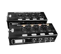 Ujjdwiurgh 4 Channel Network Signal Extender 4 XLR to Rj45 Extender, for Stage Sound Lighting and Recording Studio, Easy to Use Fine Workmanship