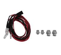 Ujjdwiurgh 4 LED Lights Kit 2 White 2 Red for 1/10 1/8 SCX10 D90 RC Car