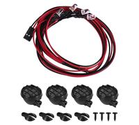 Ujjdwiurgh 4 Led White Light with Lampshade for 1/10 Rc Crawler Accessory Rc Car Parts C