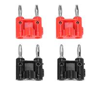Ujjdwiurgh 4 pcs Screw Type Dual Banana Plug Speaker Connectors 436 + Type