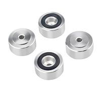 Ujjdwiurgh 4 Pcs Speaker Stand Feet Fixing Feet Pad Shock Base Feet Stand Cover Foot Nail Silver