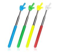 Ujjdwiurgh 4 Pcs Teacher Pointer Stick Telescoping Hand Pointer Retractable Pointer Finger Reading Aid for Presentation Whiteboard