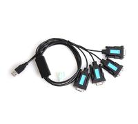 Ujjdwiurgh 4 Port USB to RS232 Cable PL2303 Chipset -232 9-Pin DB9 Serial Male A Adapter for PC Notebook Accessories