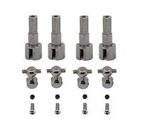 Ujjdwiurgh 4 Set Metal Front Axle Drive Shaft CVD Wheel Axle Cup for C14 C24 C34 B14 B24 B36 MN D90 MN99S RC Car Upgrade Parts