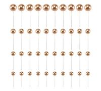 Ujjdwiurgh 40 PCS Cake Toppers Mini Gold Ball Cupcake Toppers Cake Decorations for Birthday Wedding Party Cake Decoration Supplies