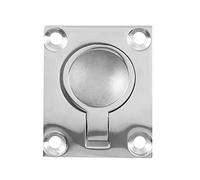 Ujjdwiurgh 48 X 38Mm Boat Locker Hatch Latch Cabinet Flush Mount Ring Pull Handle Marine Surfing Hardware 316 Stainless Steel